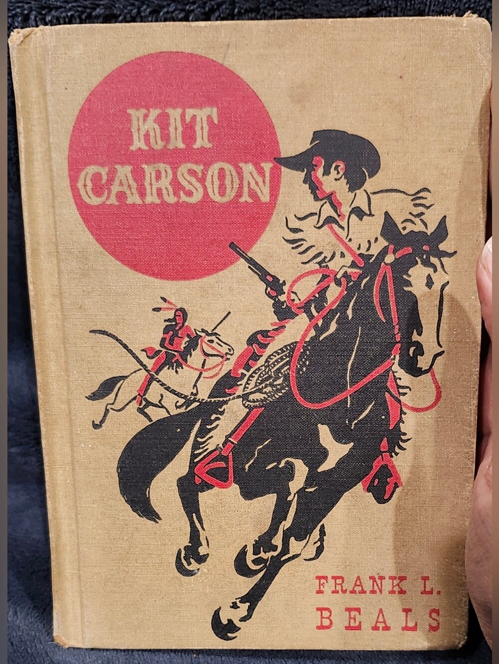 Vintage Small 1941 Hardback Book -  Kit Carson By Frank L. Beals